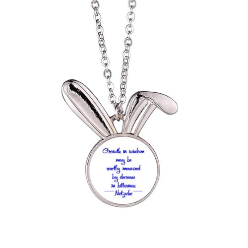 no/no Life Growth Art-Deco-Halskette mit Hasen-Anhänger, Hase, Tierschmuck, Geschenk von no/no