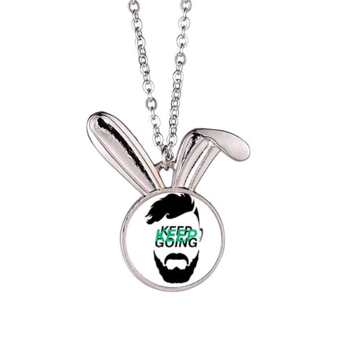 no/no Men Keep Fmove Forward Kaninchen-Halskette, Anhänger, Hase, Tierschmuck, Geschenk no/no Men Keep Fmove Forward Kaninchen-Halskette, Anhänger, Hase, Tierschmuck, Geschenk von no/no