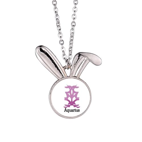 no/no Rebellische freie Art-Deco-Halskette mit Hasen-Anhänger, Hase, Tierschmuck, Geschenk von no/no