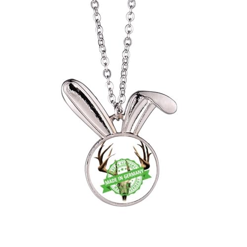 no/no b Horn Made Germany Art Deco Fashion Hasen-Halskette Anhänger Häschen Tier Schmuck Geschenk von no/no