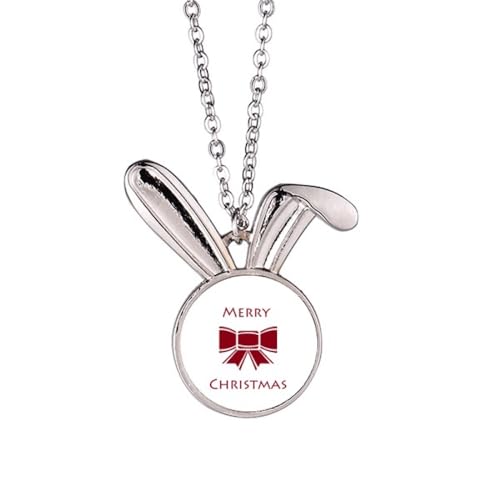 no/no mas Bows Herren-Halskette mit Hasen-Anhänger, Art-Deco, modischer Hasen-Anhänger, Tierschmuck, Geschenk no/no mas Bows Herren-Halskette mit Hasen-Anhänger, Art-Deco, modischer Hasen-Anhänger, Tierschmuck, Geschenk von no/no