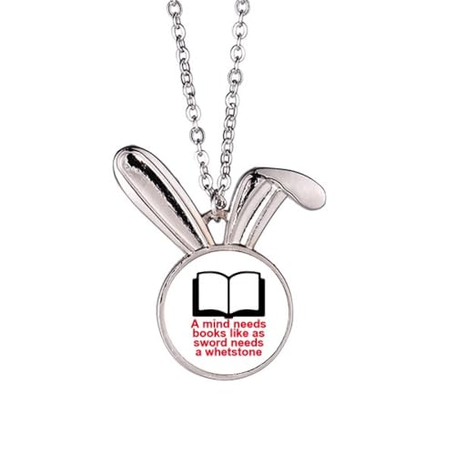 no/no mind books whetst Halskette mit Hasen-Anhänger, Hase, Tierschmuck, Geschenk von no/no