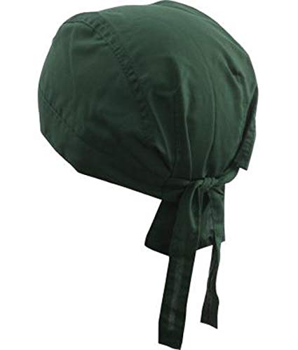 noTrash2003 Design Bandana Cap Mütze Kopftuch Bikertuch in 20 Farben für Sport und Freizeit (Dunkelgrün) von noTrash2003