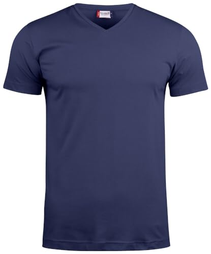 noTrash2003 Herren V-Neck Kurzarm T-Shirt Clique Basic by Kurzärmelig Enger Passform Nackenband hinten Kragenbündchen mit Elastan, 145 g/qm, Oeko-Tex Zertifiziert von noTrash2003