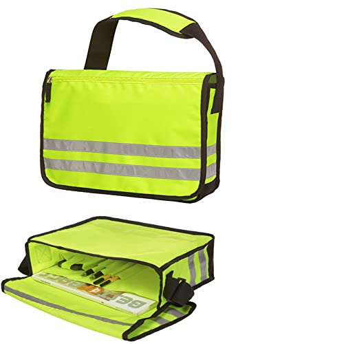 noTrash2003 Hochgradig Reflektierender Messenger Bag Kuriertasche aus LKW Plane Planentasche mit Überwurf und 3M Scotchlite von noTrash2003