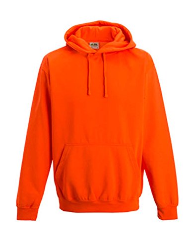 noTrash2003 NEON Sweatshirt mit Kapuze Hoodie floureszierend versch. Farben und Größen (XXL, Electric Orange) von noTrash2003