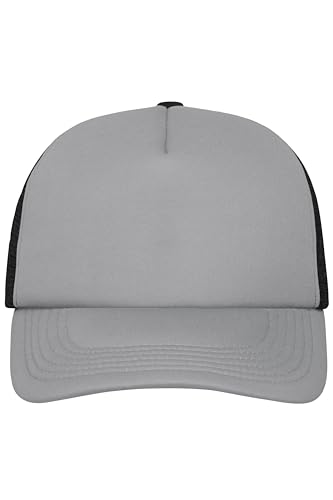 noTrash2003 Trucker Mesh Baseball Cap Truckerhat Unisex Einheitsgrösse und Kindermodelle Basecap Baseball-Hat 30 Farben Einfarbig Zweifarbig Polyester Baumwolle (Dunkelgrau-Schwarz) von noTrash2003