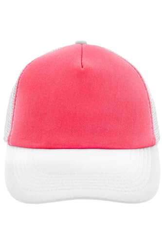 noTrash2003 Trucker Mesh Baseball Cap Truckerhat Unisex Einheitsgrösse und Kindermodelle Basecap Baseball-Hat 30 Farben Einfarbig Zweifarbig Polyester Baumwolle (Neonpink-Weiß) von noTrash2003