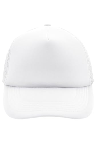 noTrash2003 Trucker Mesh Baseball Cap Truckerhat Unisex Einheitsgrösse und Kindermodelle Basecap Baseball-Hat 30 Farben Einfarbig Zweifarbig Polyester Baumwolle (Weiß) von noTrash2003