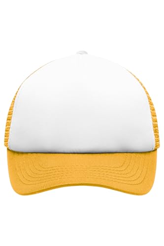noTrash2003 Trucker Mesh Baseball Cap Truckerhat Unisex Einheitsgrösse und Kindermodelle Basecap Baseball-Hat 30 Farben Einfarbig Zweifarbig Polyester Baumwolle (Weiß-Gelb) - Kids von noTrash2003