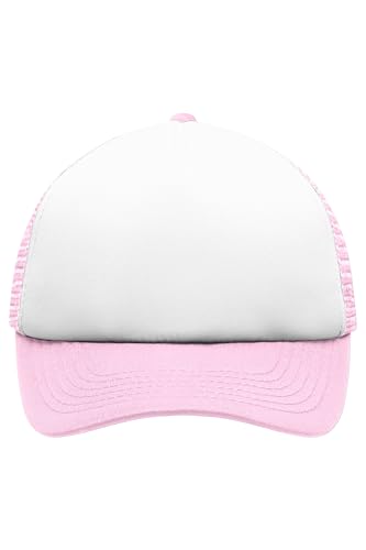 noTrash2003 Trucker Mesh Baseball Cap Truckerhat Unisex Einheitsgrösse und Kindermodelle Basecap Baseball-Hat 30 Farben Einfarbig Zweifarbig Polyester Baumwolle (Weiß-Rosa) - Kids von noTrash2003