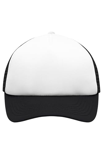 noTrash2003 Trucker Mesh Baseball Cap Truckerhat Unisex Einheitsgrösse und Kindermodelle Basecap Baseball-Hat 30 Farben Einfarbig Zweifarbig Polyester Baumwolle (Weiß-Schwarz) - Kids von noTrash2003