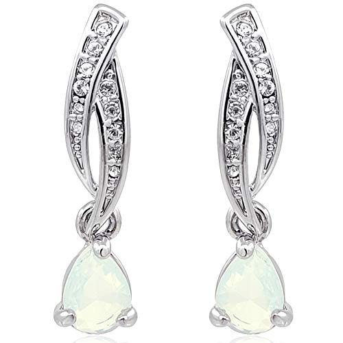 Ohrringe Ohrstecker Ohrhänger mit Markenkristallen Silber Damen NOBEL SCHMUCK von Nobel