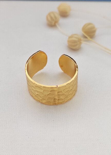 noca Goldplattierter "Melting Ring" aus Messing/Gold Plated Melting Ring on Brass von noca