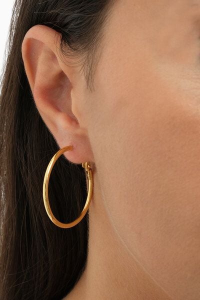 noca Klassische 14K Vergoldete Creolen für Damen von noca