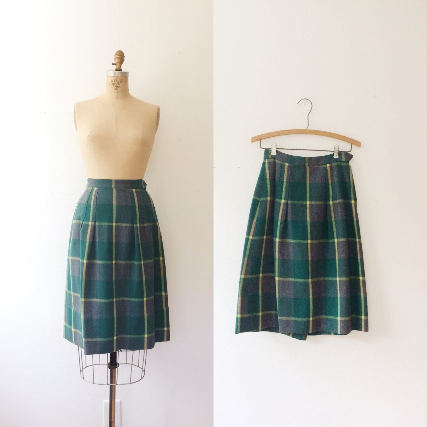 Vintage Wollrock/50Er Karo Rock Winter Wiesen Vintage Wollrock/50Er Karo Rock Winter Wiesen von nocarnations