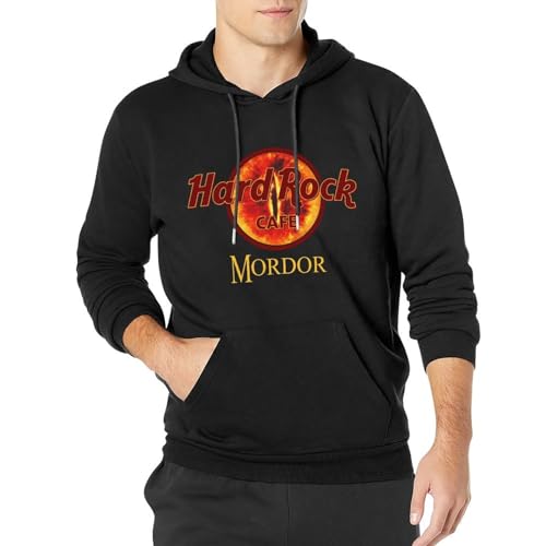 Hard Md Cafe Rock Men's Long Sleeve Hoody with Pocket Sweatershirt, Hoodie L von noche