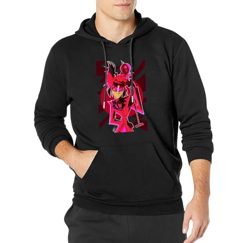 noche Hazbin Alastor Men's Long Sleeve Throwback Hoody Relaxed XXL von noche