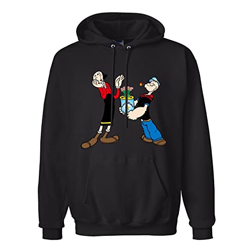 noche Men's Popeye The Sailor Man Popeye E Olivia Palito Long Sleeve Sweatshirt M von noche