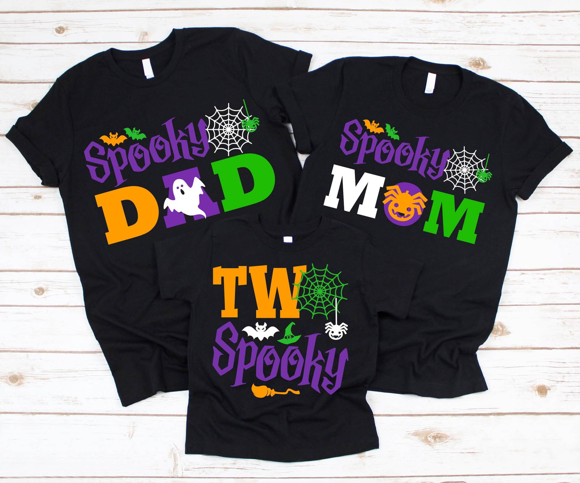 Halloween 2.geburtstag Passende Familien Shirts Für Jungen Oder Mädchen - Zwei Gruselige, Boo-Day, Mama Papa Bruder Nana, Geburtstag von noellebydesign