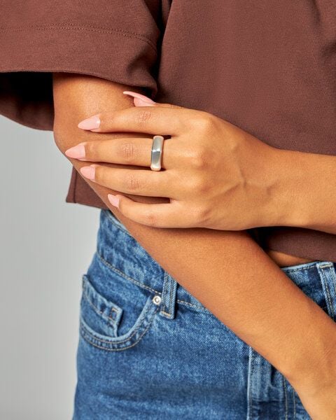 noemvri fashion label Kissenring Abby silber von noemvri fashion label