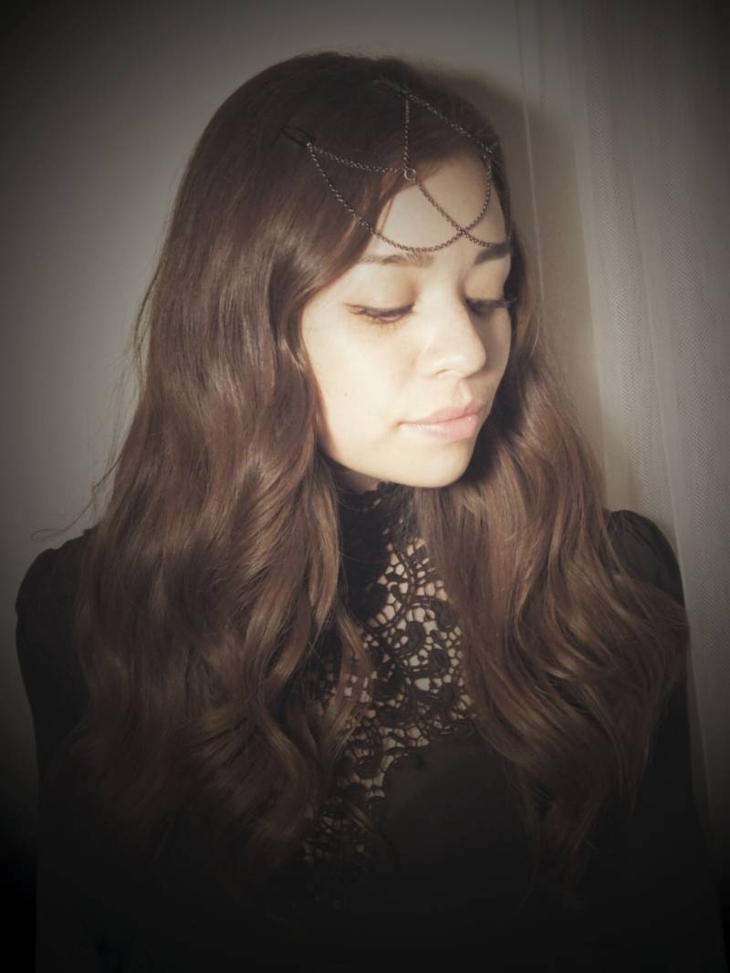 Kopf-Ketten, Schwimmende Ketten Gunmetal von noeudnoir