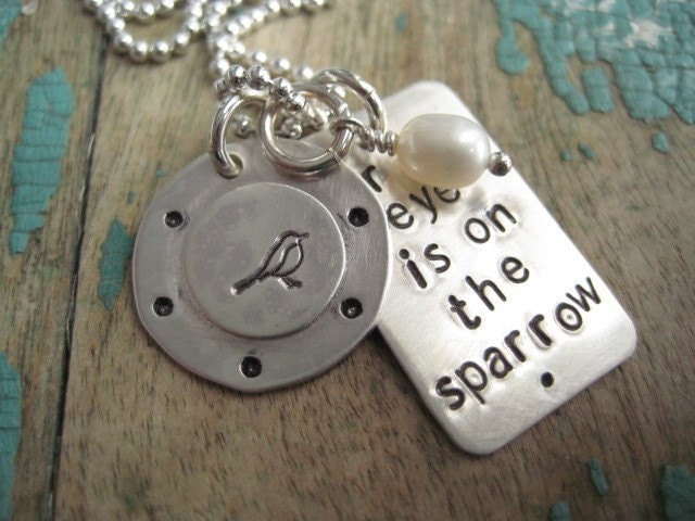 Auge Auf Den Spatz, Christlicher Schmuck, Hymne, Inspirierender Glaubenshalskette, Personalisierte Halskette, Geschenk Für Freund, Christliches von noisycricket