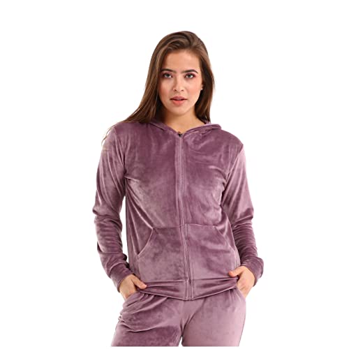 nolihoo Hausanzug Damen Trainingsanzug Sportanzug Jogginganzug Freizeitanzug Set Velours Weich Kuschelig Nicki mit Reißverschluss 2 Teilig für Indoor Outdoor L Lila nolihoo Hausanzug Damen Trainingsanzug Sportanzug Jogginganzug Freizeitanzug Set Velours Weich Kuschelig Nicki mit Reißverschluss 2 Teilig für Indoor Outdoor L Lila von nolihoo