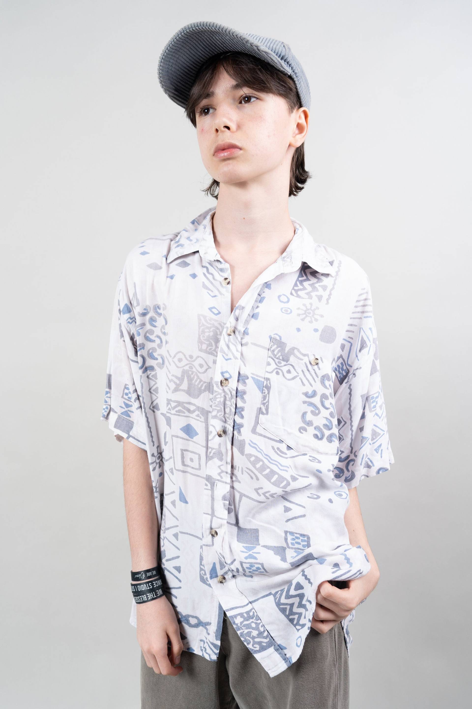 Vintage Cotton Shirt Shortsleeve Club D'aming Xl 80S von nonaClothingVintage