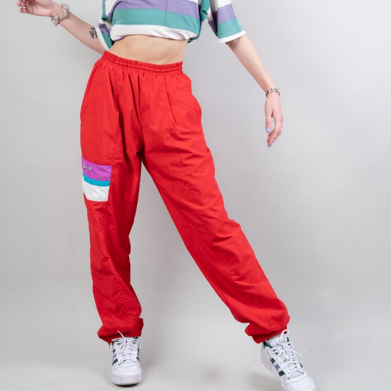 Vintage Dunlop Usa Team Track Pants Size Xl 80S Retro Sport Training Trousers von nonaClothingVintage