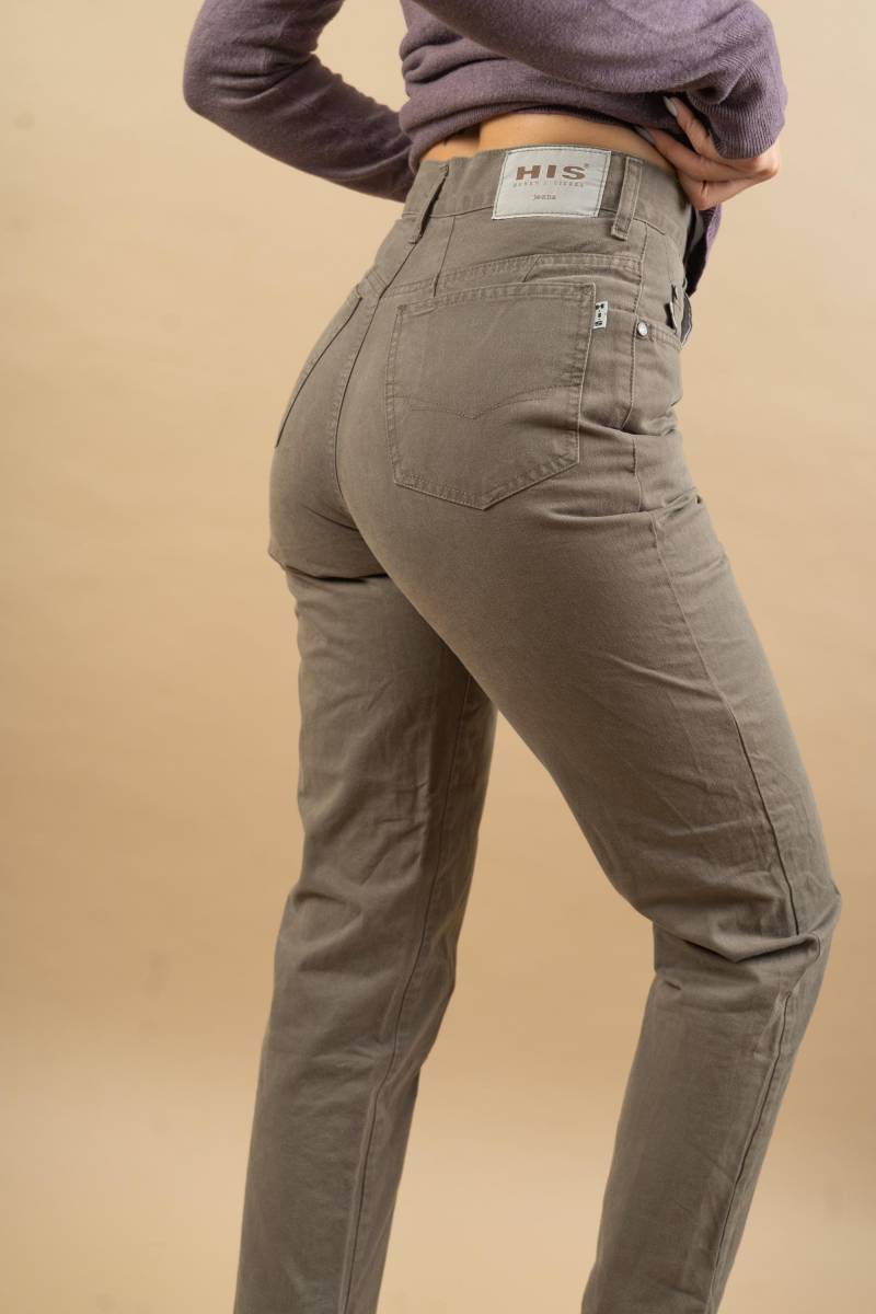 Vintage His Straight Fit Denim Pants Jeans Grey Size S - M 80S von nonaClothingVintage