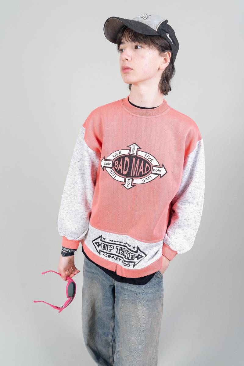 Vintage Pastel Cotton Jumper Sweatshirt Size Xs - S Gender Neutral 80S 90S von nonaClothingVintage