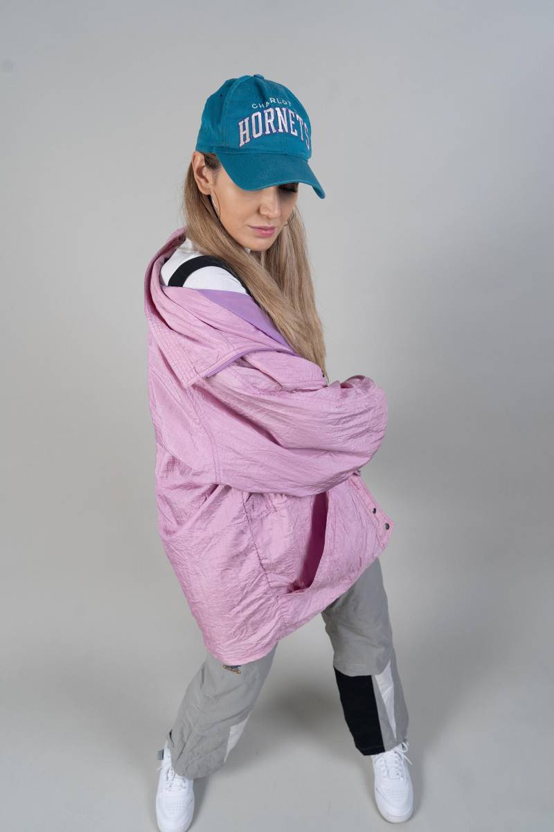 Vintage Pink Parka Size Xl 80S von nonaClothingVintage