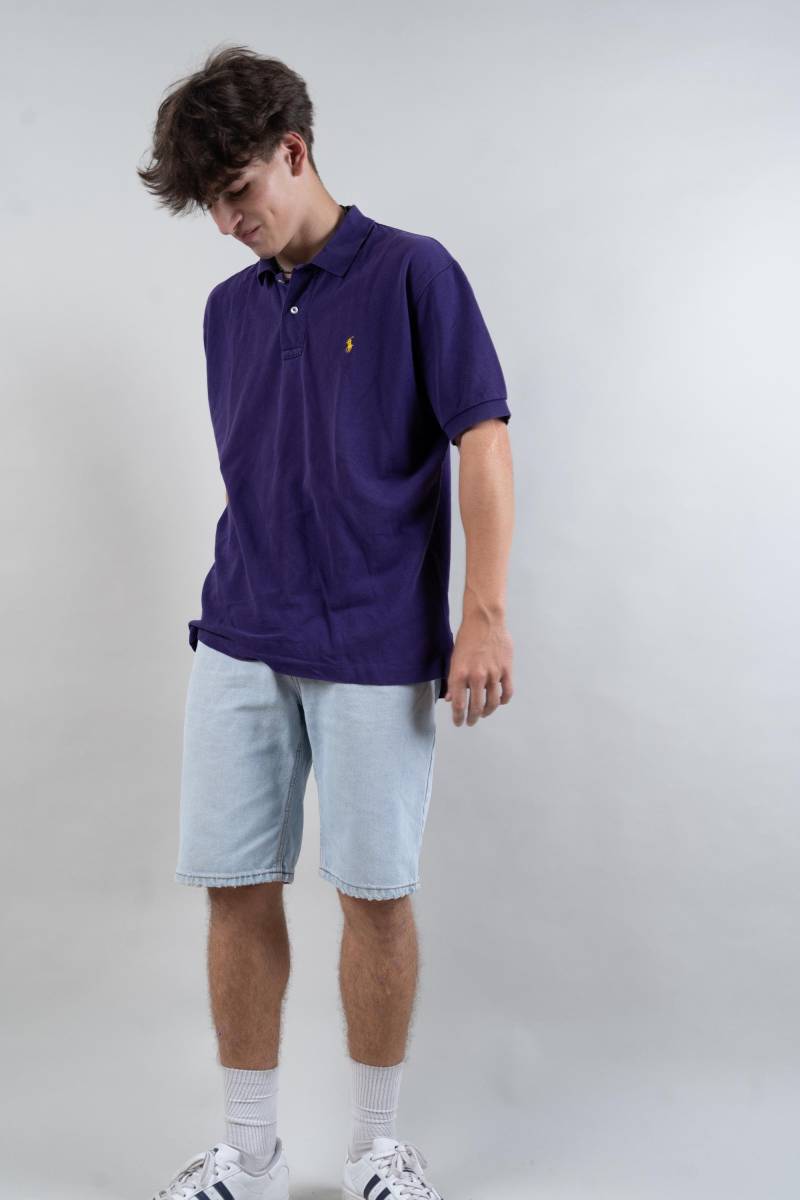 Vintage Polo By Ralph Lauren Polo Jumper Shirt Tshirt Oversized Purple Size L 80S von nonaClothingVintage