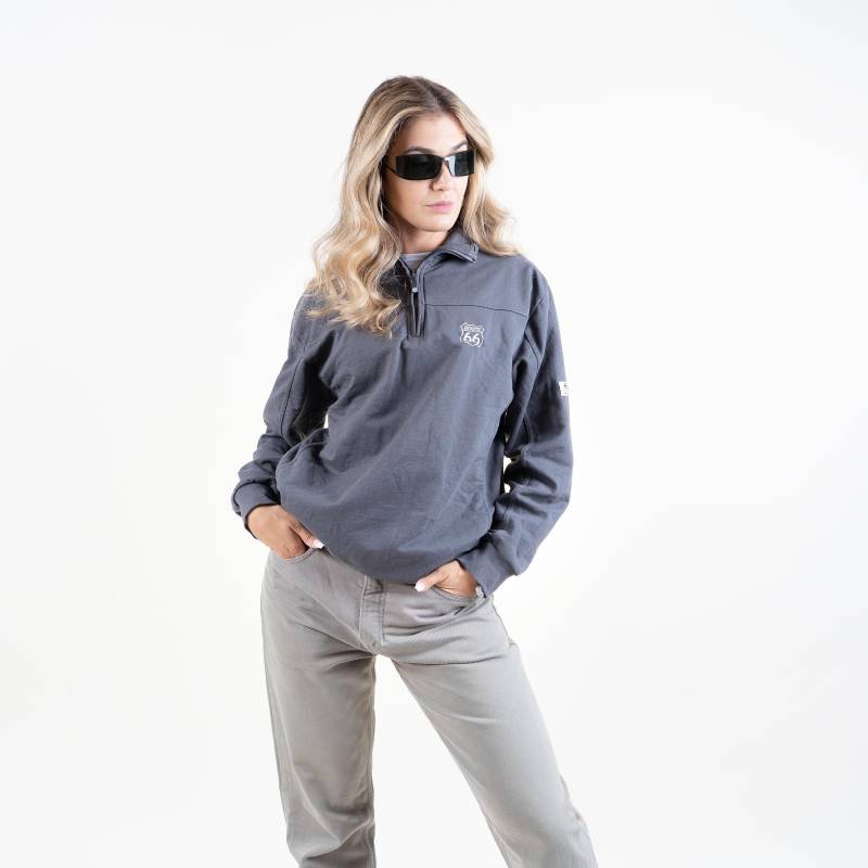 Vintage Route66 Jumper Sweatshirt Grey Size M Cotton 80S von nonaClothingVintage