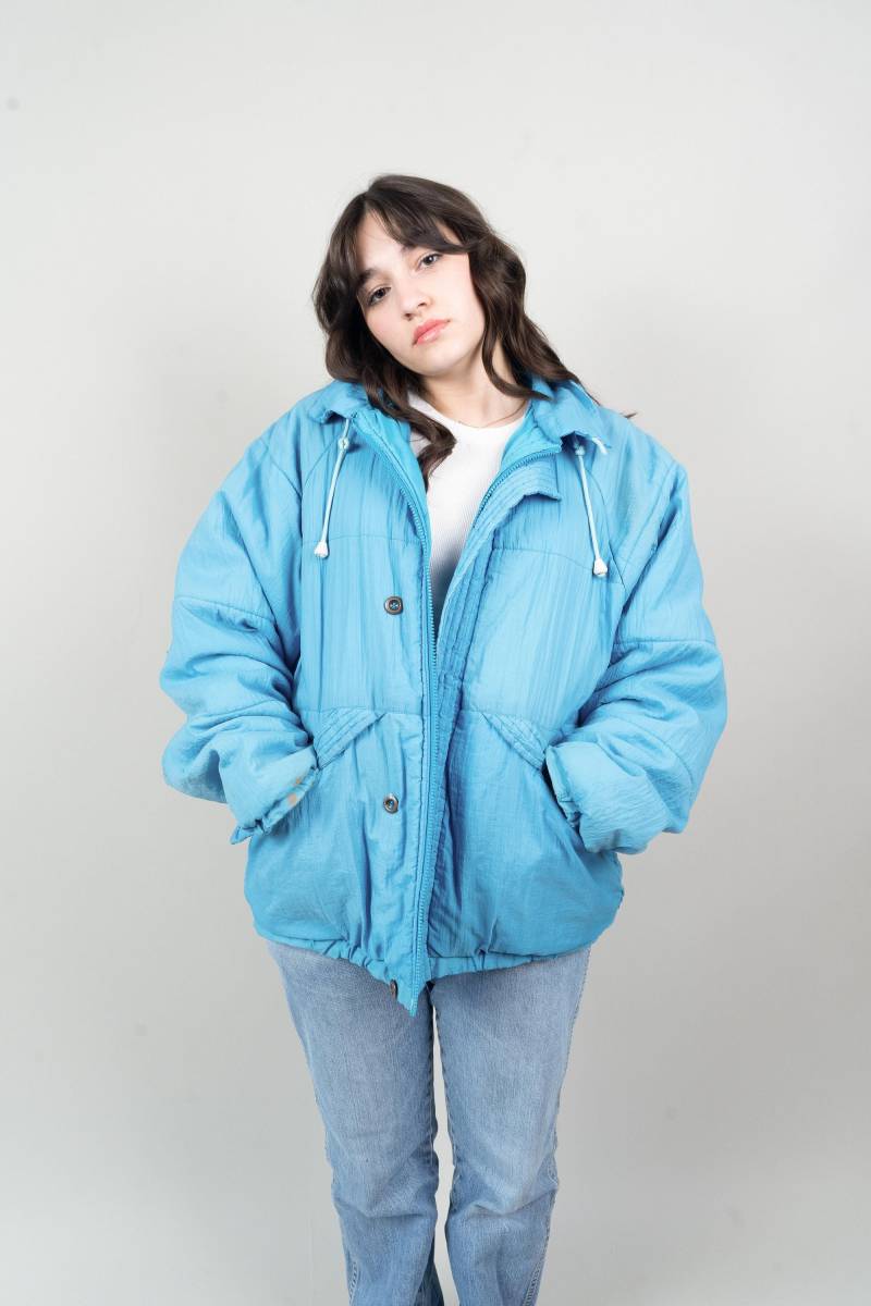 Vintage Ski Parka Blue Size M/L 80S 90S von nonaClothingVintage