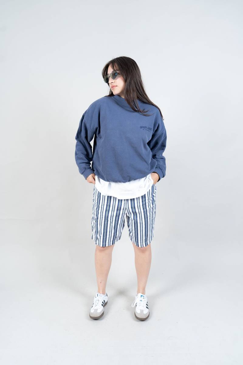 Vintage Sweatshirt Blue Crewneck Jumper Vintage Clothing 80S 90S Cotton von nonaClothingVintage