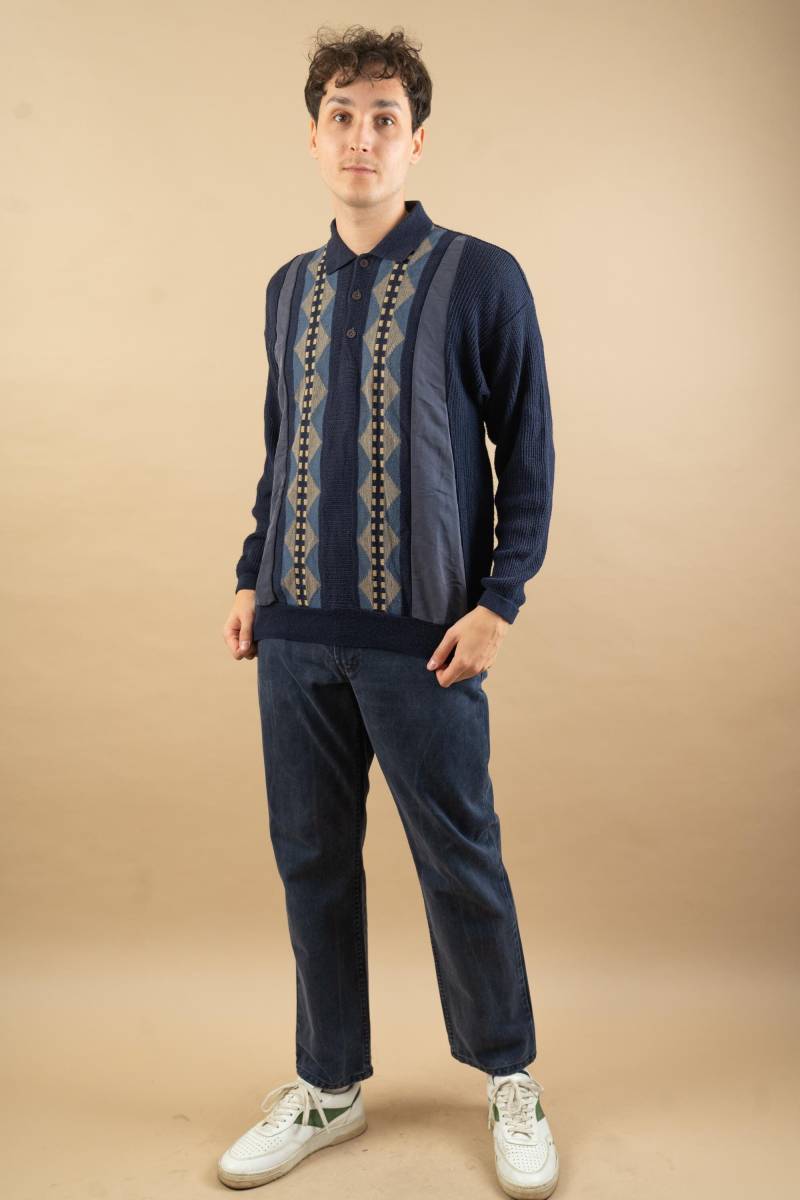 W 33/ 30 Vintage Denim Jeans Trousers Black Fits 80S Original Gender Neutral Oklahoma von nonaClothingVintage