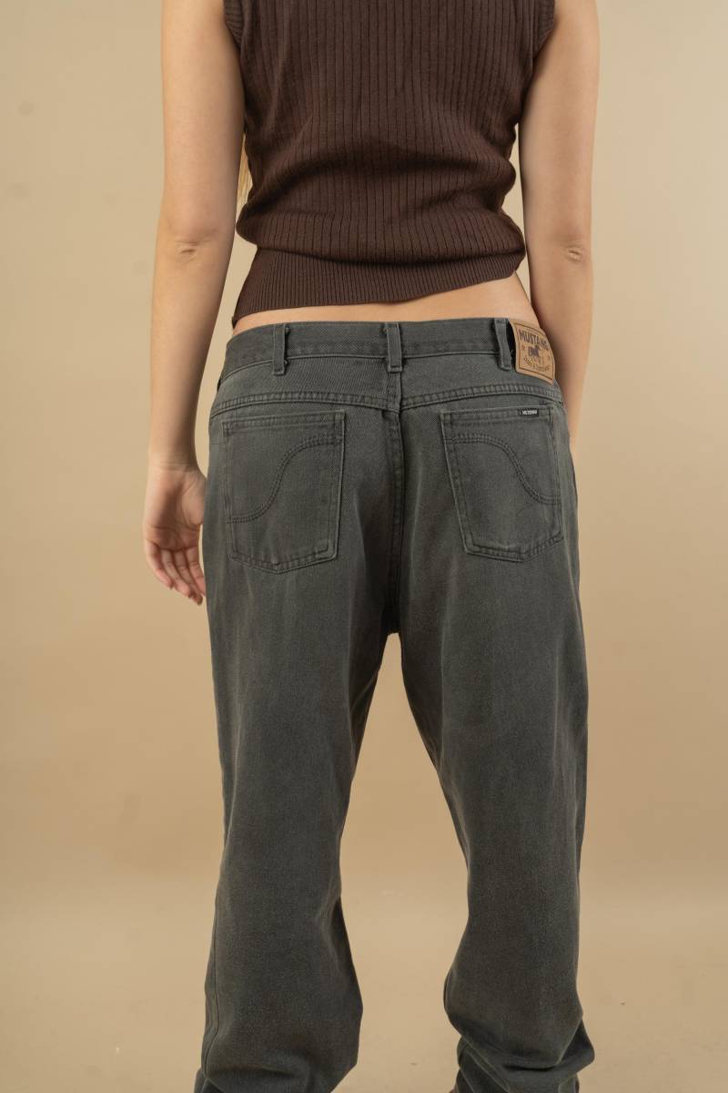W32/30 Vintage Denim Jeans Trousers Mustang Grey Fits Like Oversized Baggy 80S Original Gender Neutral von nonaClothingVintage