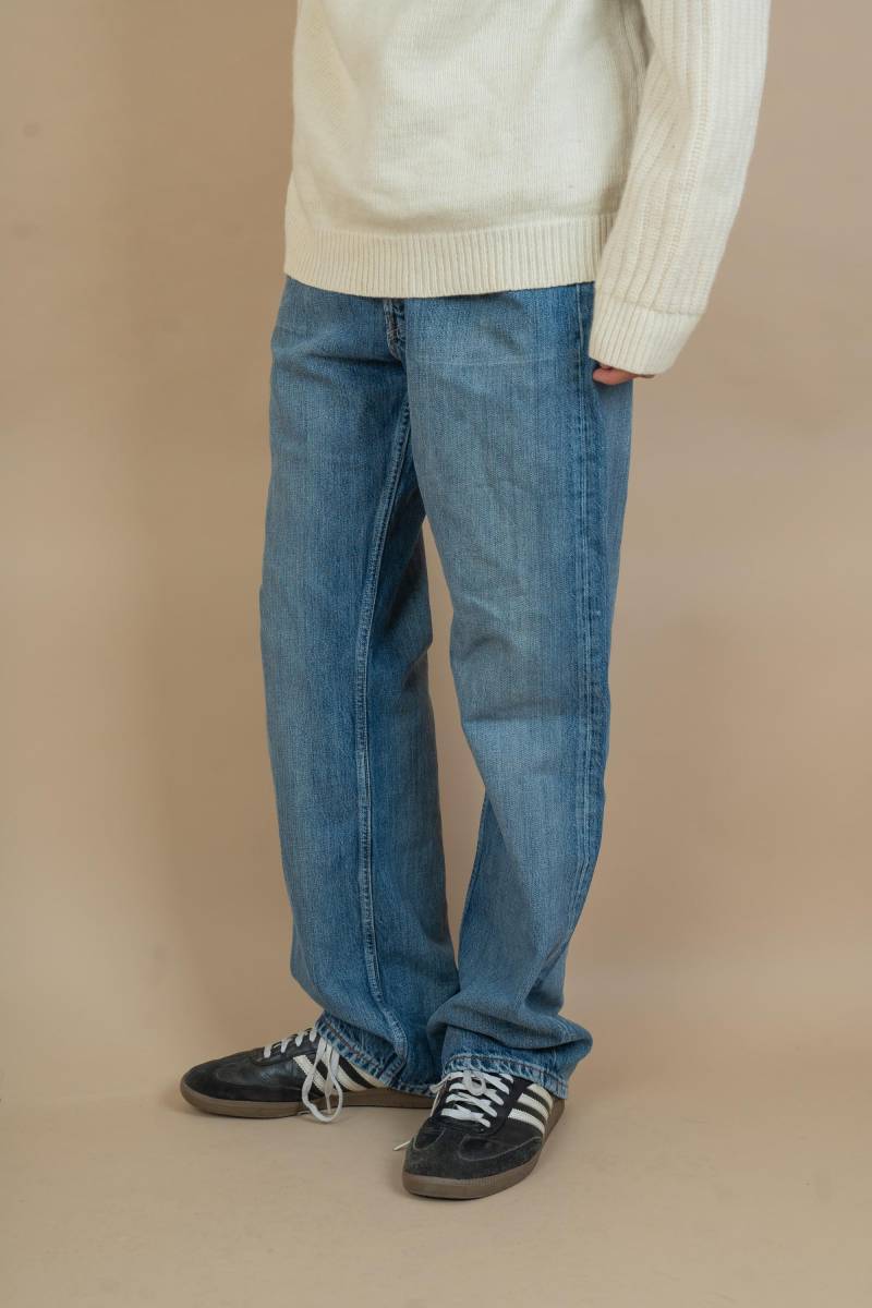 W36/32 Levi's 501 Size L - Xl Vintage Light Blue Wash Durable Hard Cotton 80S Y2K von nonaClothingVintage