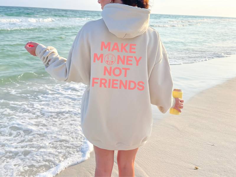 Make Money Not Friends Heavy Blend™ Hooded Sweatshirt von noordinaryapparel