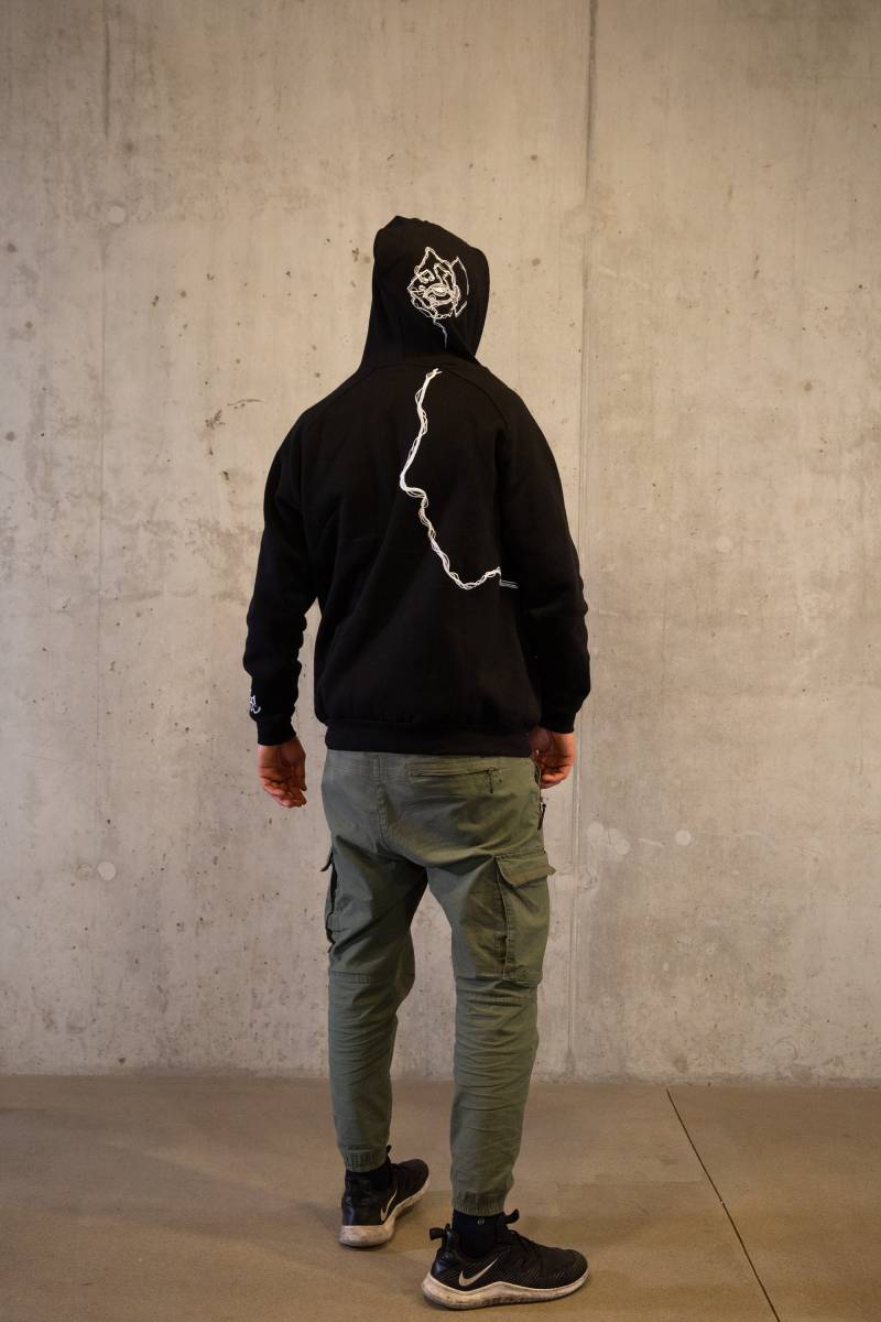 100% Baumwolle Unisex Bestickter Kapuzenpullover - Mamba Von Vaptized von nopoinARTisan