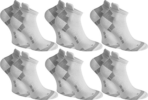 12 Paar Coolmax® Sneaker Sportsocken Farbe Weiß Größe 47/50 von normani