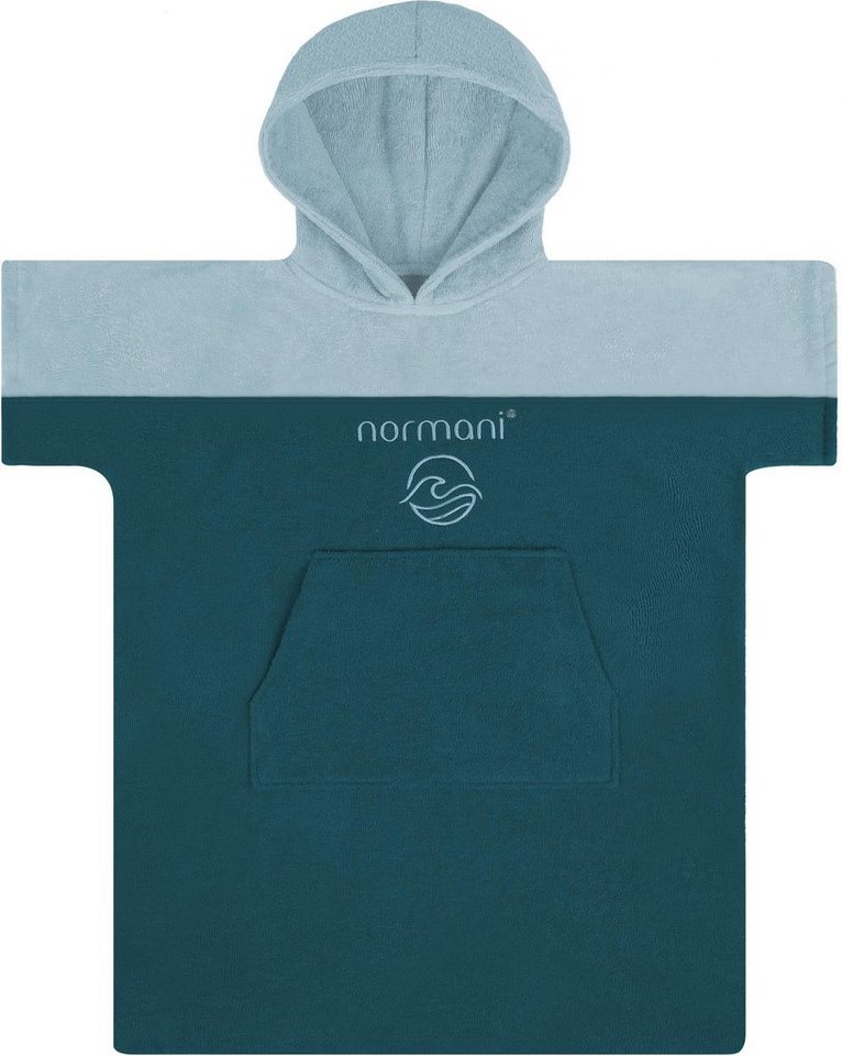 normani Badeponcho Kinder Badeponcho Puwai, Bio-Baumwolle, Kapuze, Schlupf, Badeponcho aus 100 % Bio-Baumwolle von normani