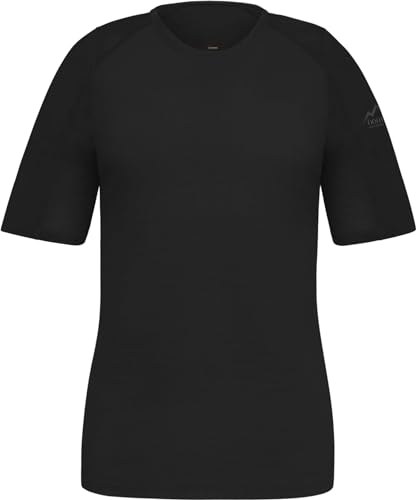 Damen Merino T-Shirt Sommer Kurzarm Short Sleeve Halbarmshirt Oberteil Funktionsoberteil Baselayer 100% RWS Merinowolle - Mulesing Frei Farbe Schwarz Größe L Damen Merino T-Shirt Sommer Kurzarm Short Sleeve Halbarmshirt Oberteil Funktionsoberteil Baselayer 100% RWS Merinowolle - Mulesing Frei Farbe Schwarz Größe L von normani