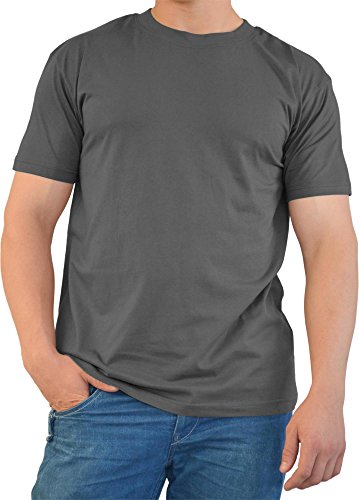 Herren Outdoor Freizeit T-Shirt Baumwolle Farbe Grau Größe 3XL von normani