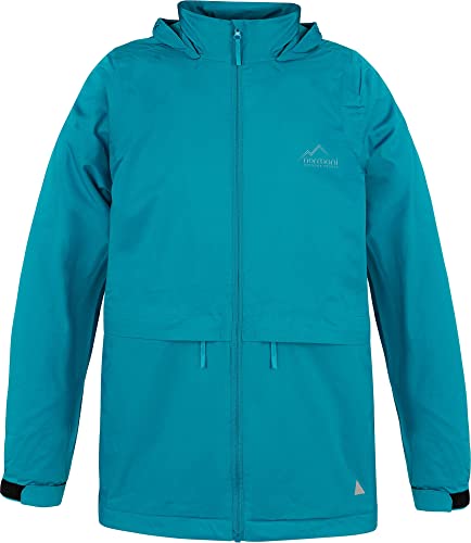 Kinder Softshelljacke Regenjacke mit Fleecefutter für Jungen und Mädchen - Wasserdichte, Winddichte Jacke mit 3M™ Scotchlite™ Reflektoren Farbe Blau Größe XS/110-116 von normani