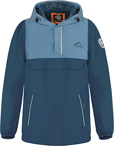 Kinder Sommerjacke mit Netzfutter atmungsaktiver Windbreaker Regenjacke mit Kapuze - wasserdichter Anorak für Junge und Mädchen mit 3M™ Scotchlite™ Reflektor Streifen Farbe Navy Größe 146-152 von normani