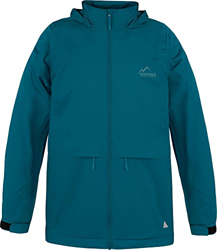 normani Kinder Softshell Regenjacke gefüttert mit Kapuze - Übergangsjacke mit 3M Reflektoren für Junge und Mädchen - Atmungsaktiv Farbe Navy Größe L von normani