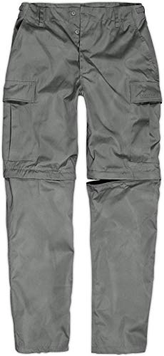 Outdoor 2 in 1 Zip Off Rip Stop Hose Short oder Lang Landscape Farbe Grau Größe L von normani